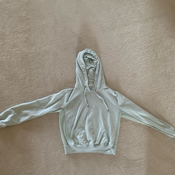 Garage cropped hoodie with strings - Picture 1 of 5